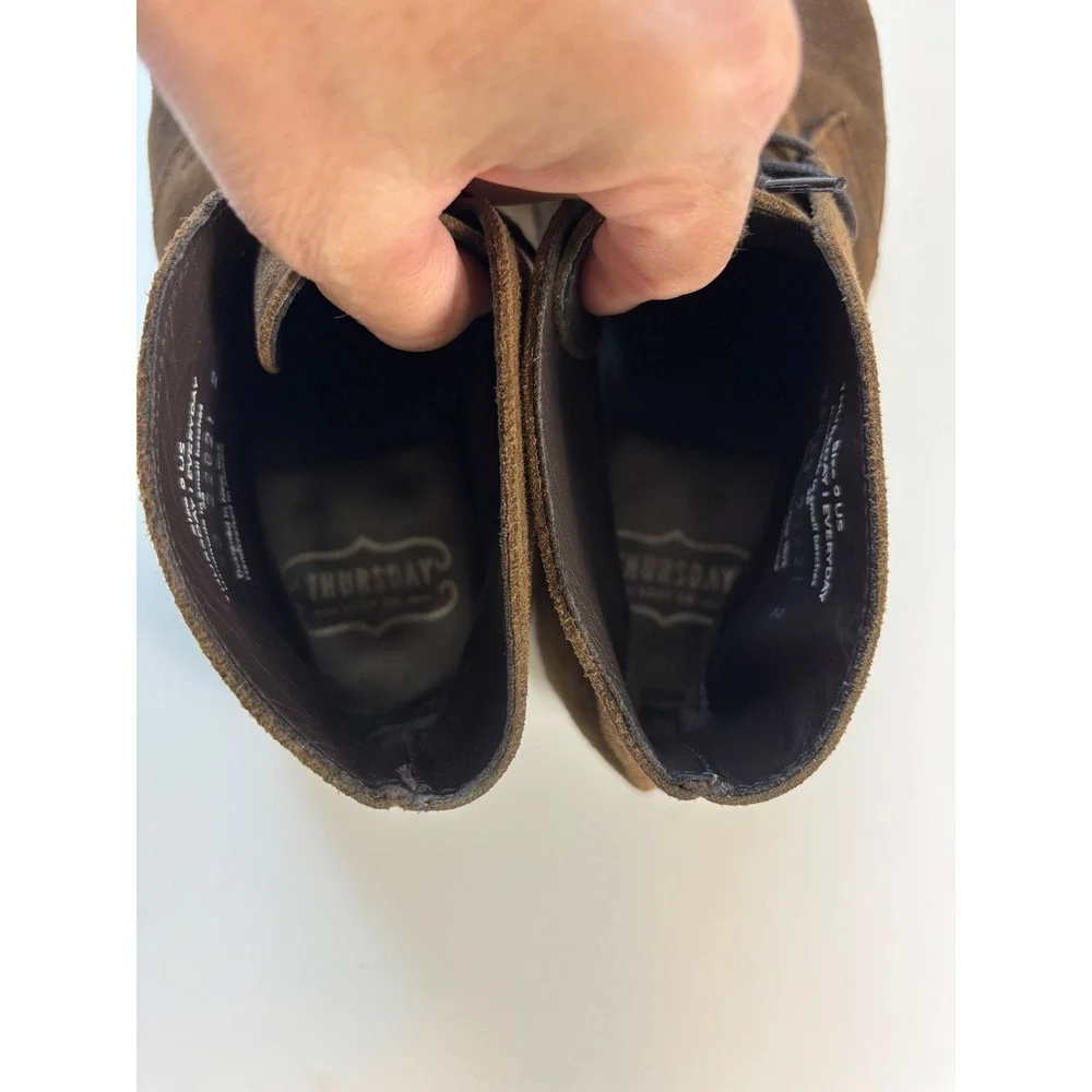 Thursday Everyday Scout Brown WeatherSafe Suede Chukka Boots Men's 9